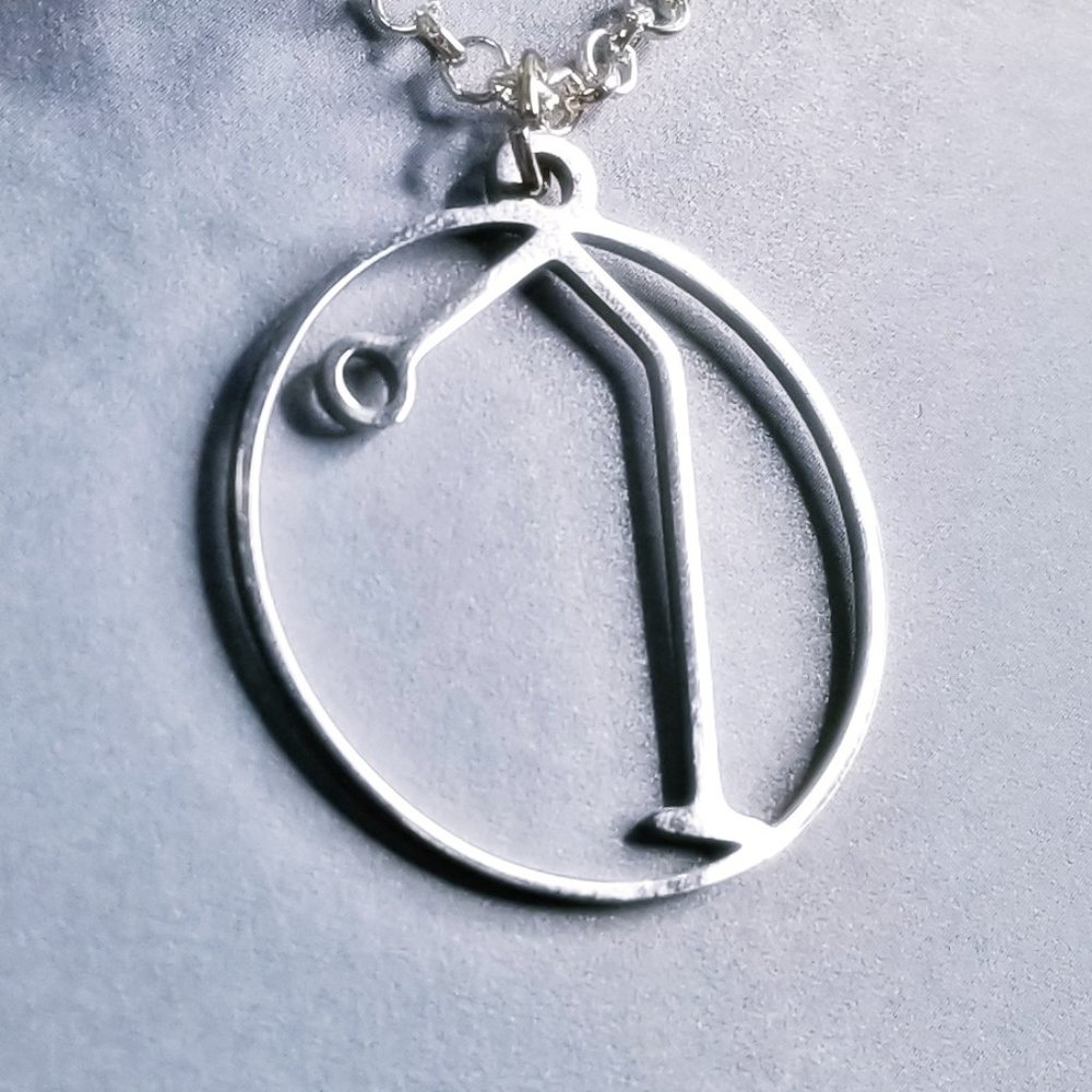 Archangel Raphael Sigil Silver Necklace - Picture 2 of 3